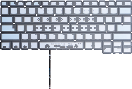 Keyboard backlight module-white light